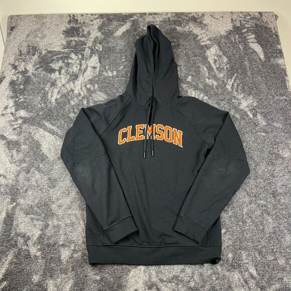 Lululemon City Sweat Hoodie Clemson Tigers Pullover Men's S Black Spellout - Picture 1 of 12